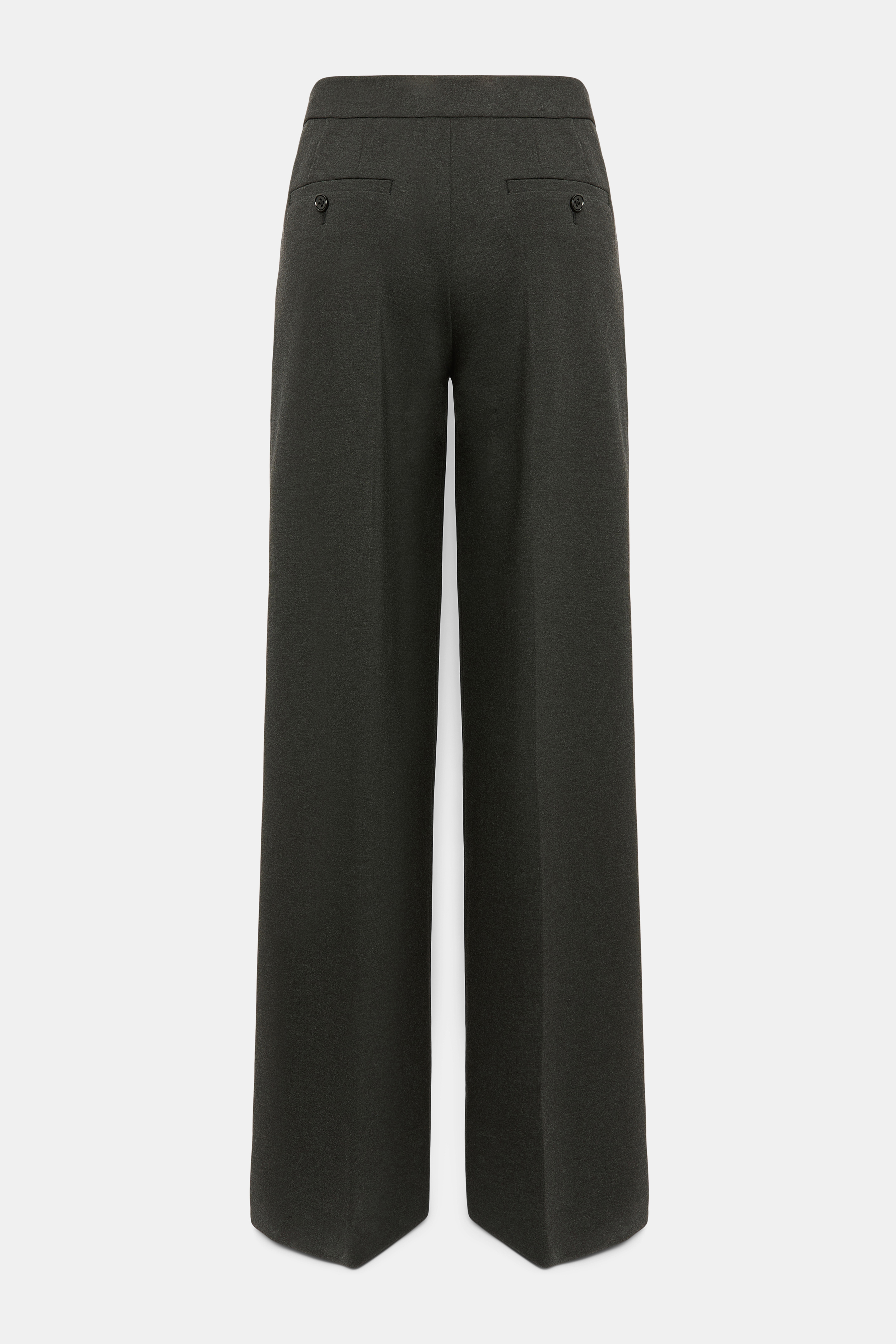 Dorothee Schumacher Wide leg pants in Punto Milano charcoal melange
